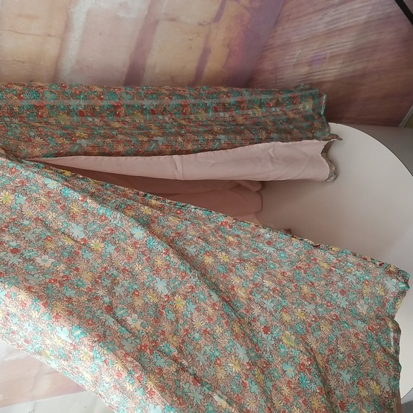 Buddy Love Pink Floral Maxi Dress with Bell Sleeves - Picture 7 of 7